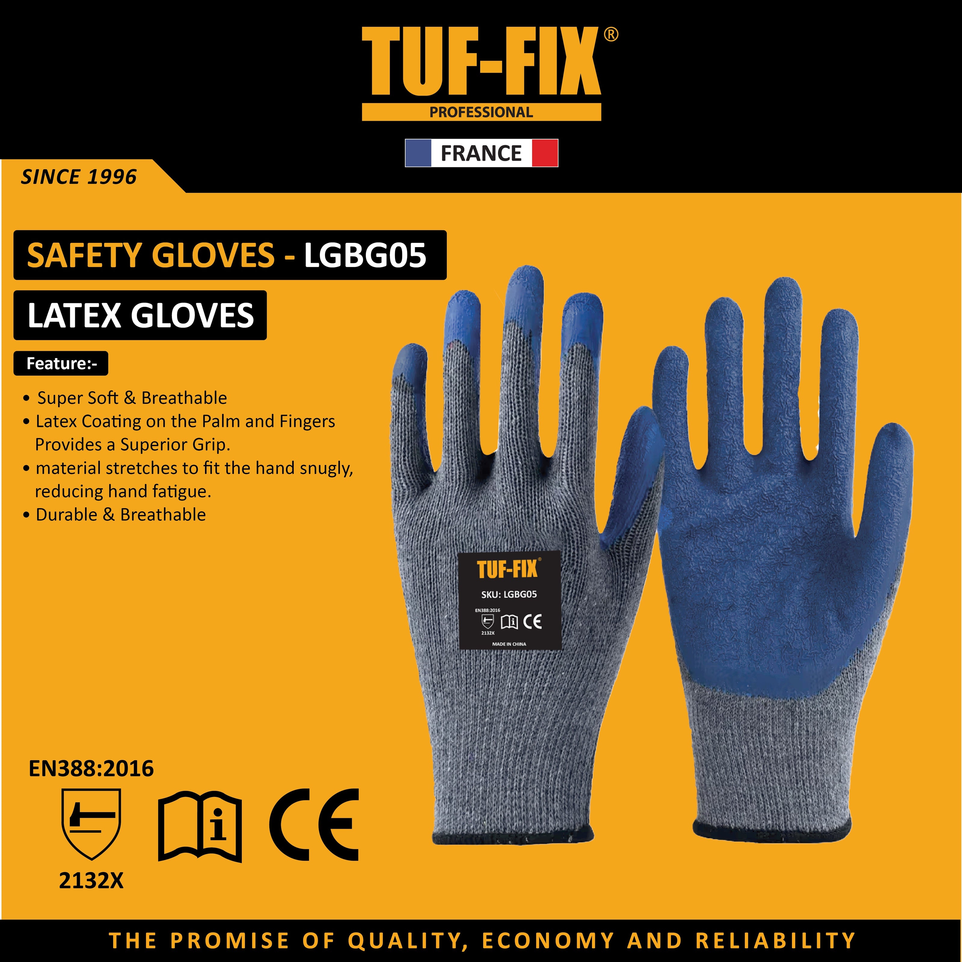 TUF-FIX CAR2400 orange reflector coverall leaflet featuring heavyweight 240GSM soft material, 12 reflective tapes, 2 chest pockets with button flaps, and a worker on a maritime harbor background - Noor Al Wifaq Oman.
منشور منتج أوفرول عاكس برتقالي ثقيل (CAR2400 Reflector Coverall) من TUF-FIX يوضح مواصفات نسيج 240GSM المتين، و12 شريطًا عاكسًا، وجيوب صدر مزدوجة - نور الوفاق عمان.